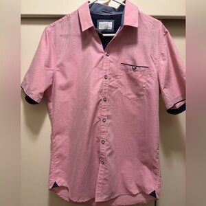 Craft + FlowMen's Pink Short Sleeve Shirt size M